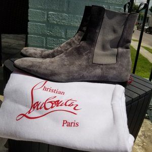 Christian Louboutin Men’s Suede Flat Boot Size 44